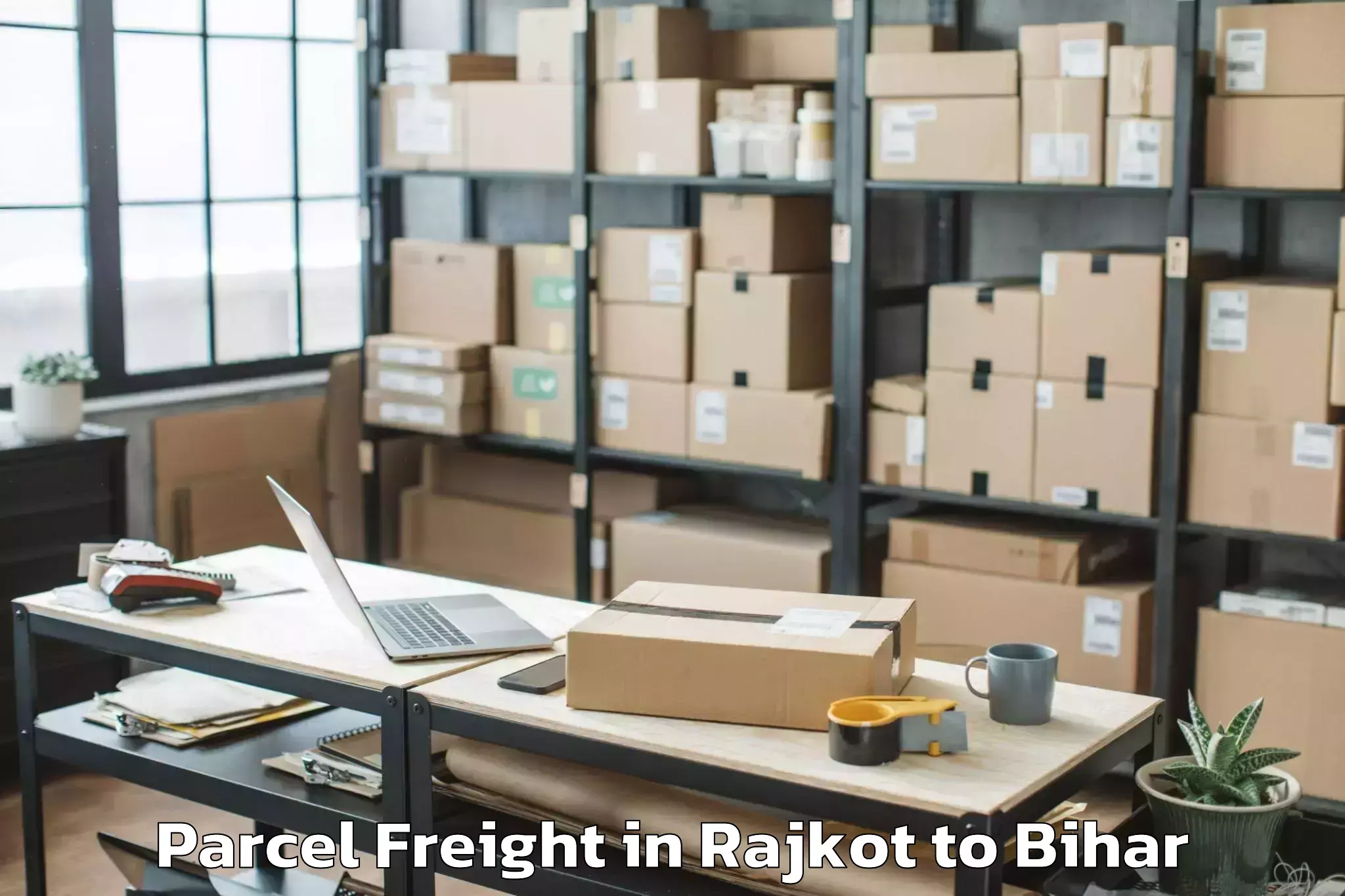 Efficient Rajkot to Nagar Nausa Parcel Freight